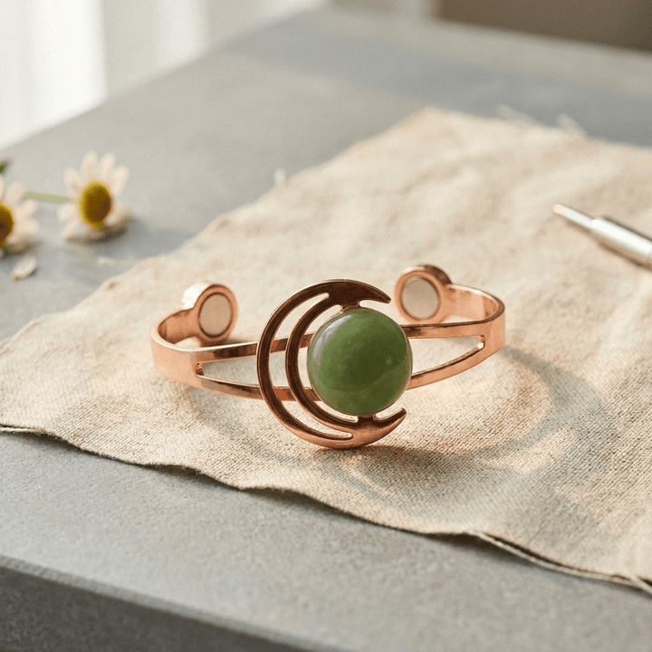 Sphere Green Copper Bracelet