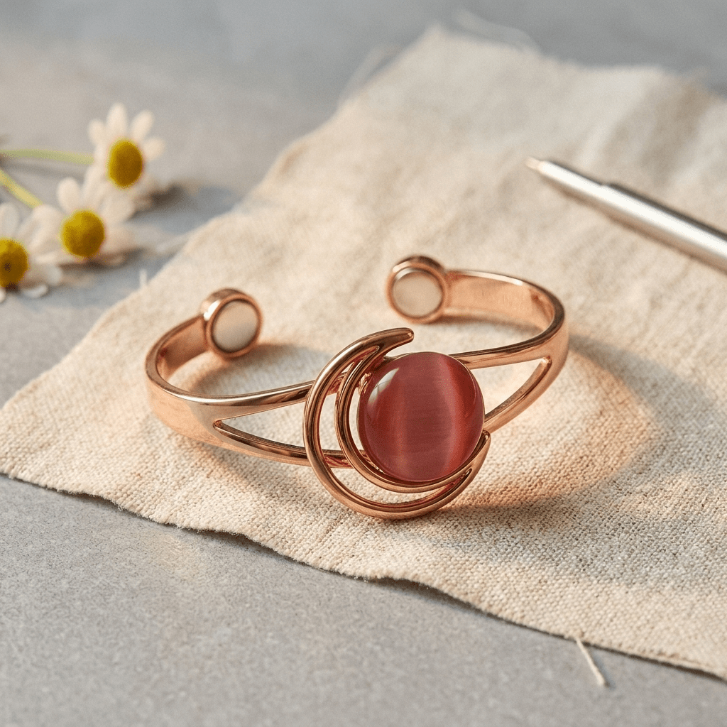 Grace's Sphere Pink Copper Bracelet