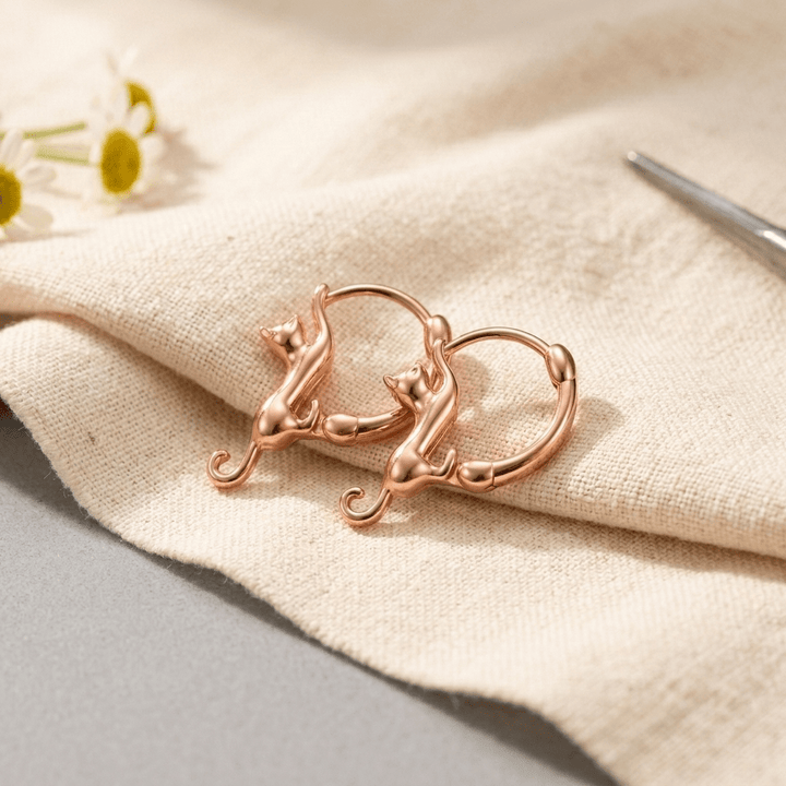 Swirl Copper Earrings