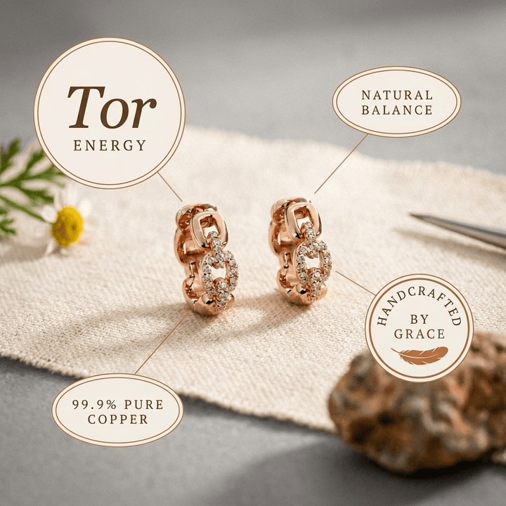 Tor Copper Earrings