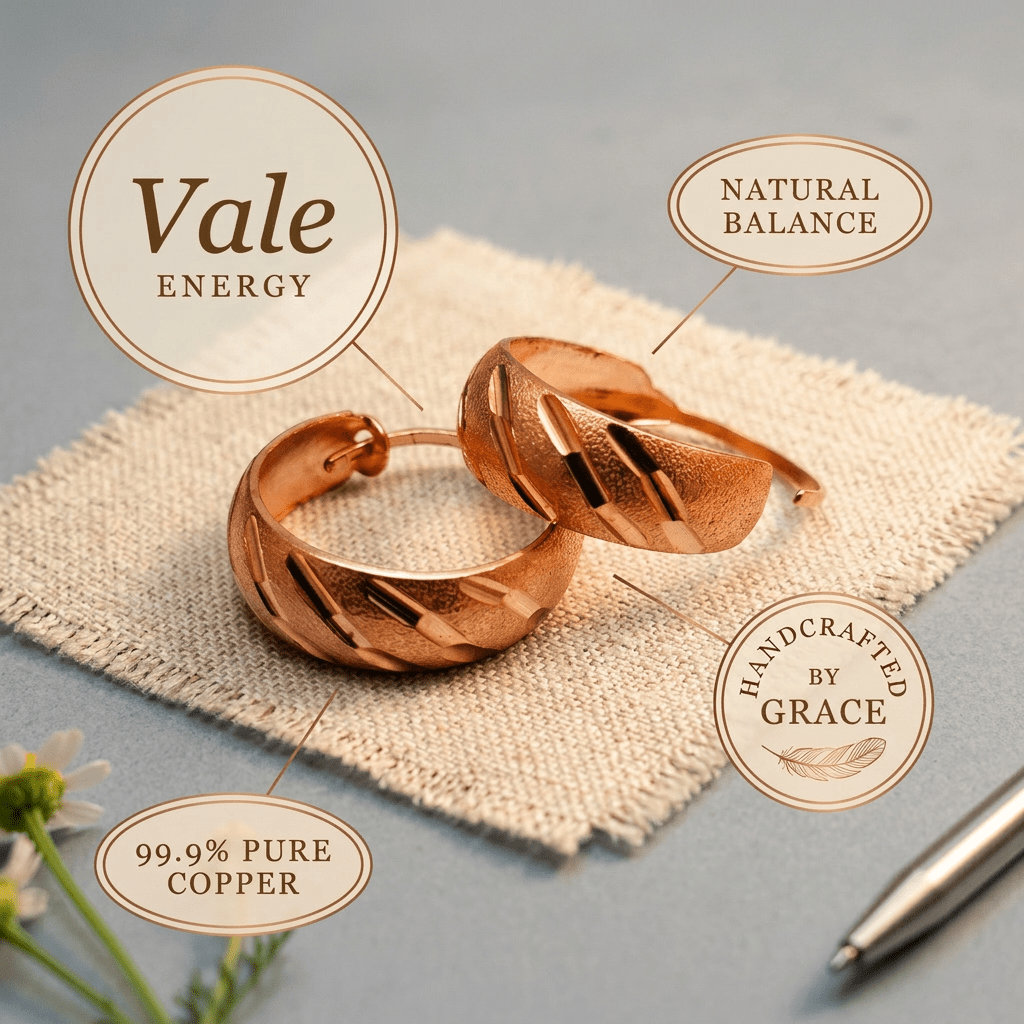 Vale Copper Earrings