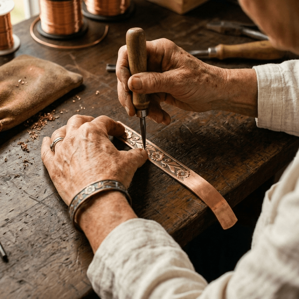 Vine Copper Bracelet