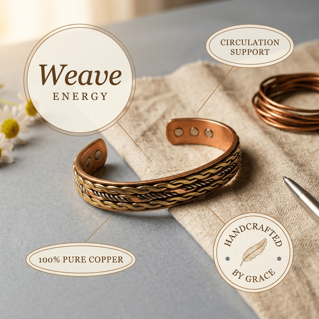 Weave Copper Bracelet