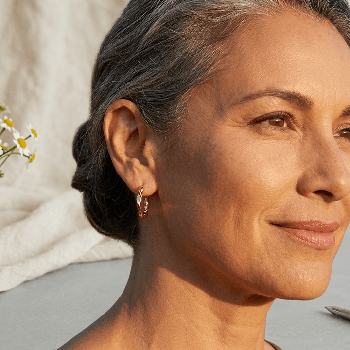Wren Copper Hoop Earrings