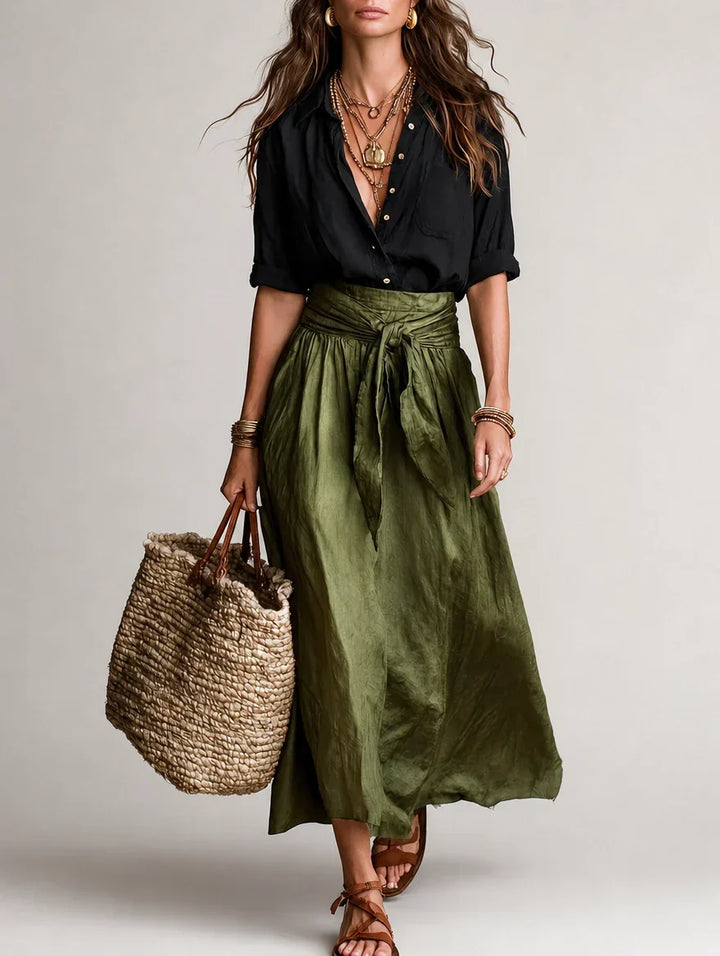 Margot | Tie-Waist Skirt Set