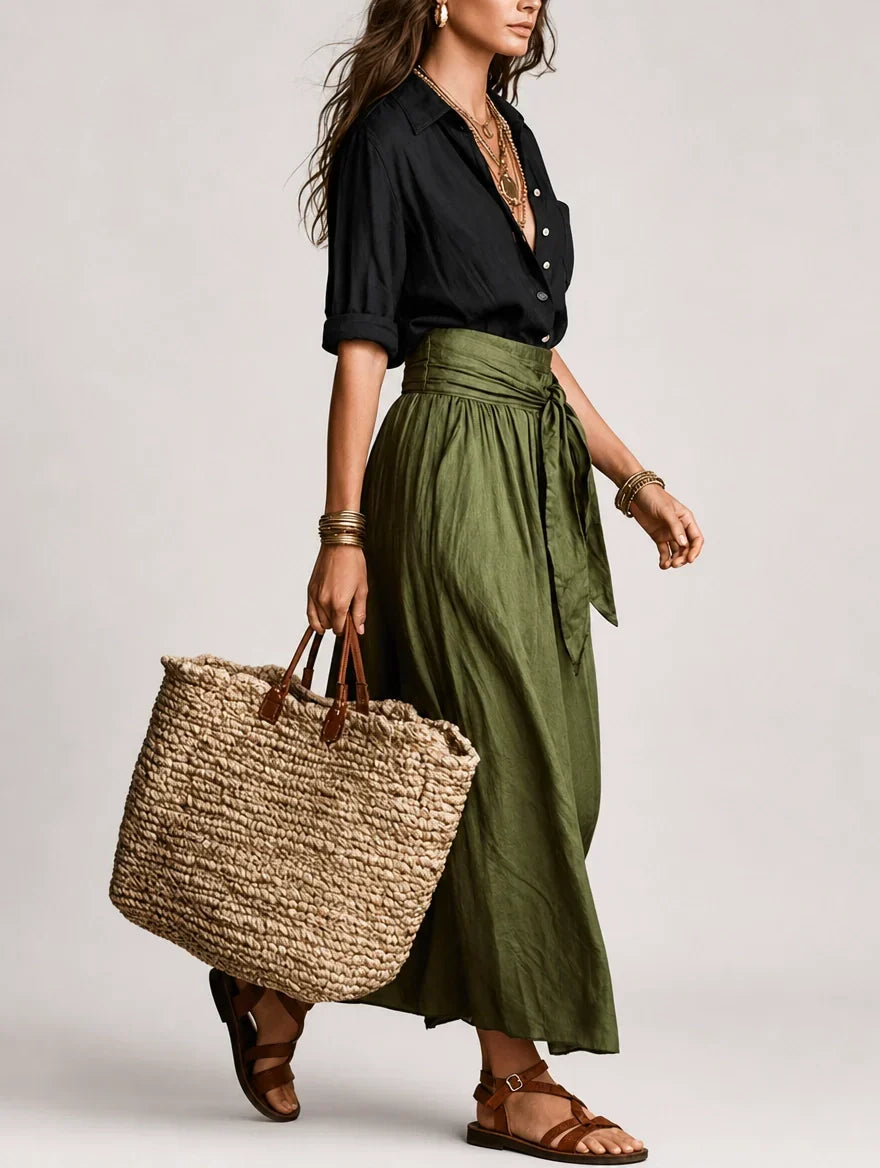 Margot | Tie-Waist Skirt Set