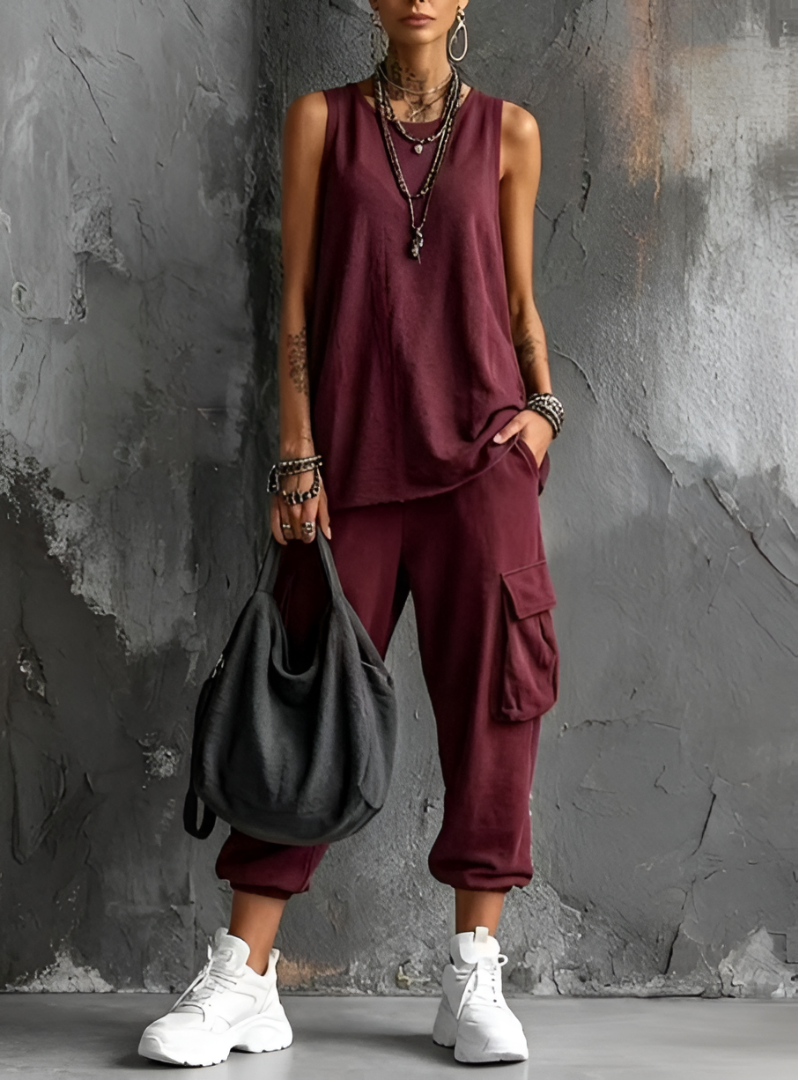 Sloane | Sleeveless Two-Piece Set
