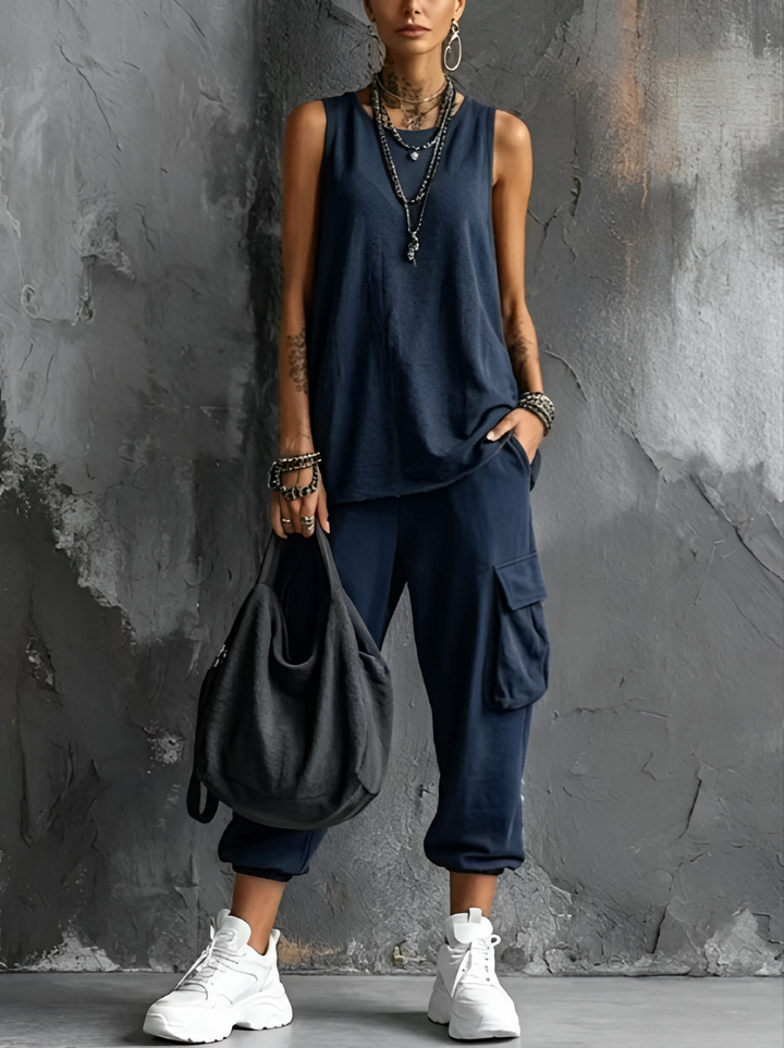 Sloane | Sleeveless Two-Piece Set