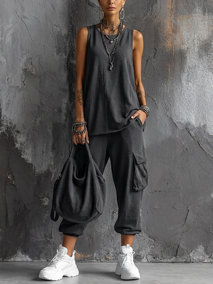 Sloane | Sleeveless Two-Piece Set