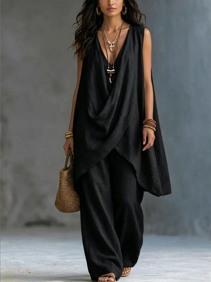 Helena | Draped Two-Piece Set