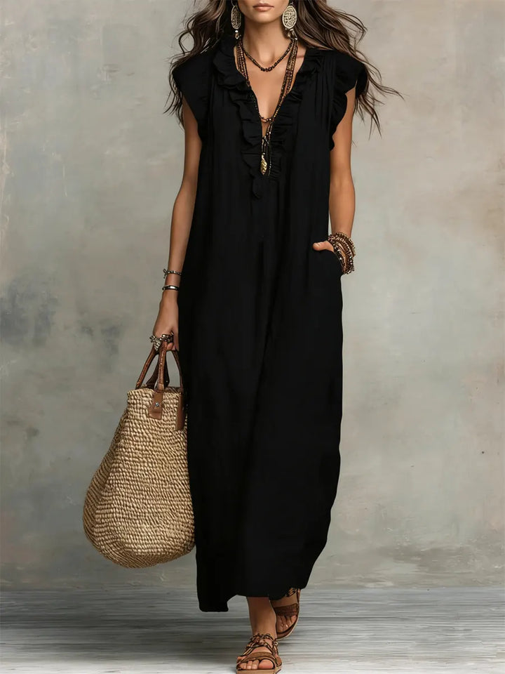 Mabel | Ruffled Maxi Dress