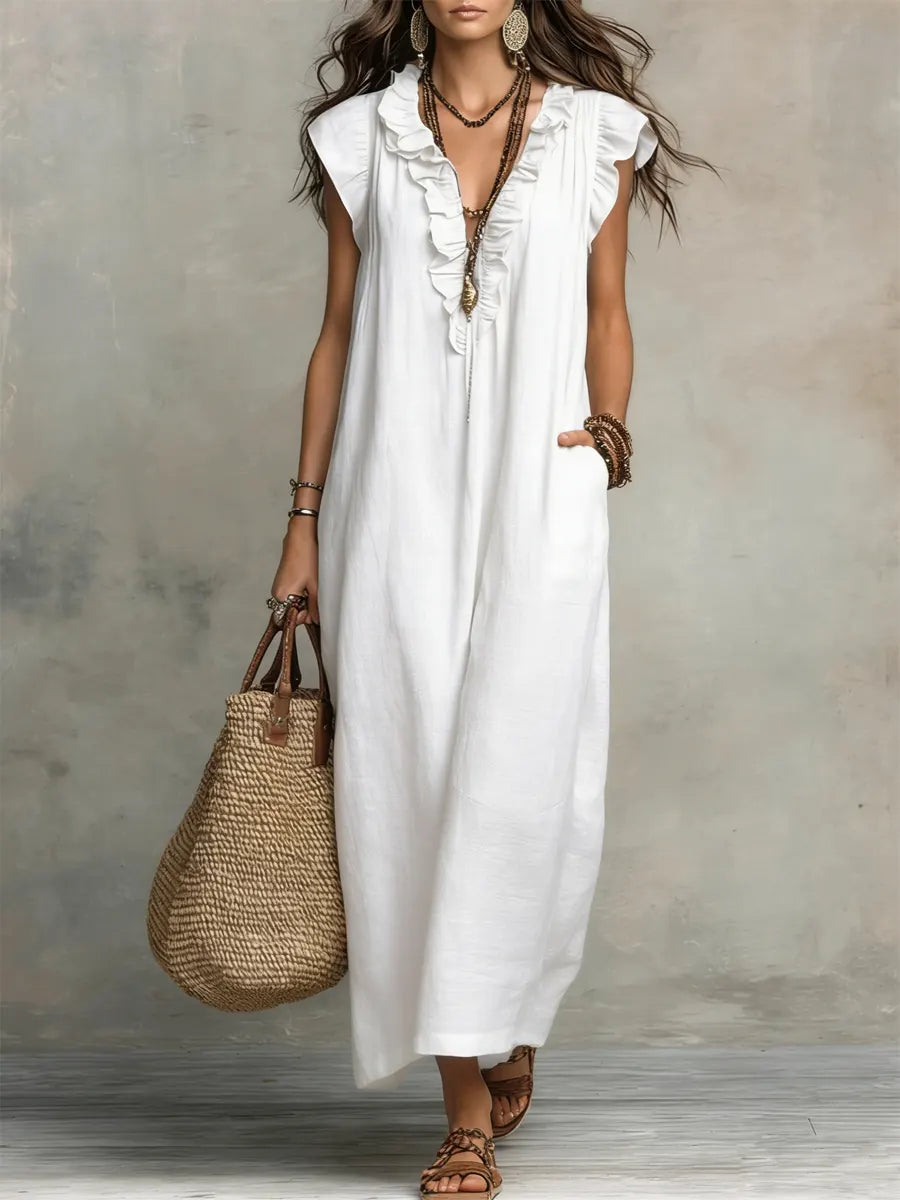 Mabel | Ruffled Maxi Dress