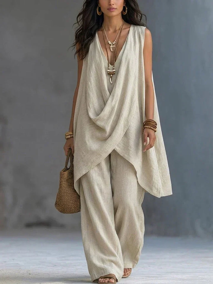 Helena | Draped Two-Piece Set