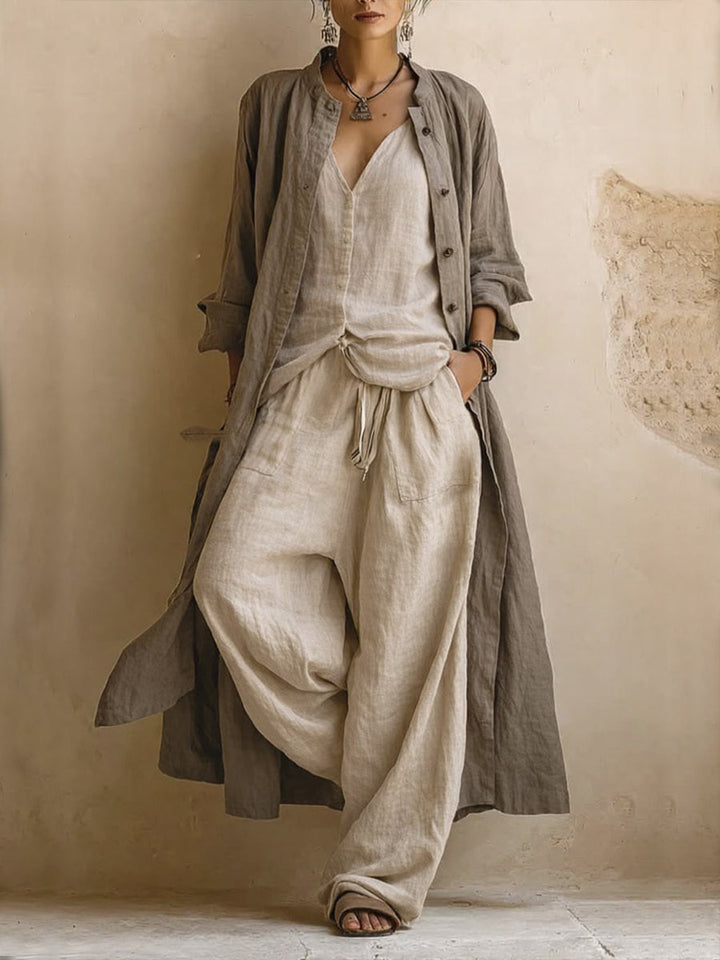 Sage | Three-Piece Duster Set