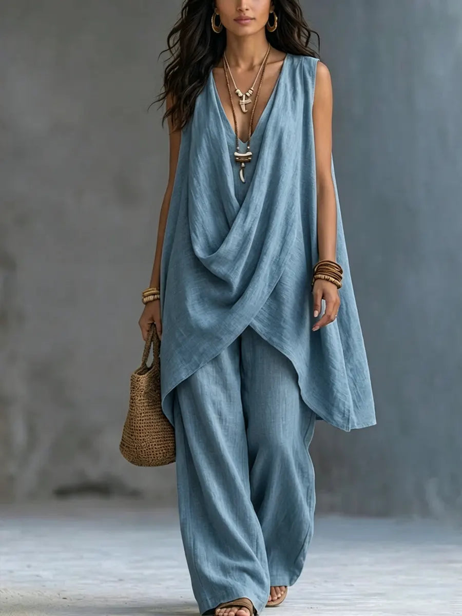 Helena | Draped Two-Piece Set