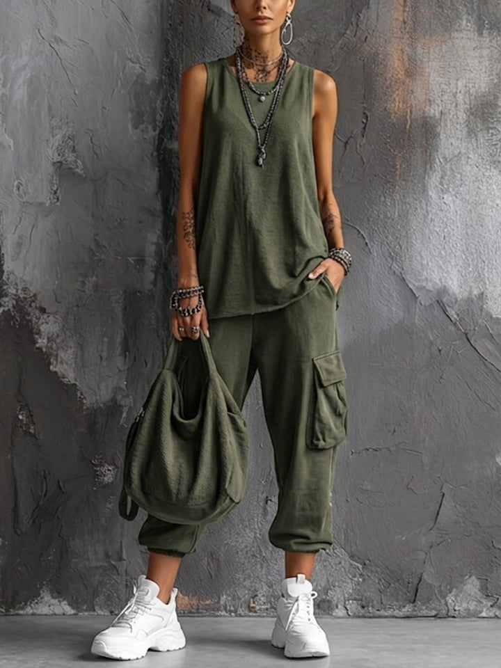 Sloane | Sleeveless Two-Piece Set