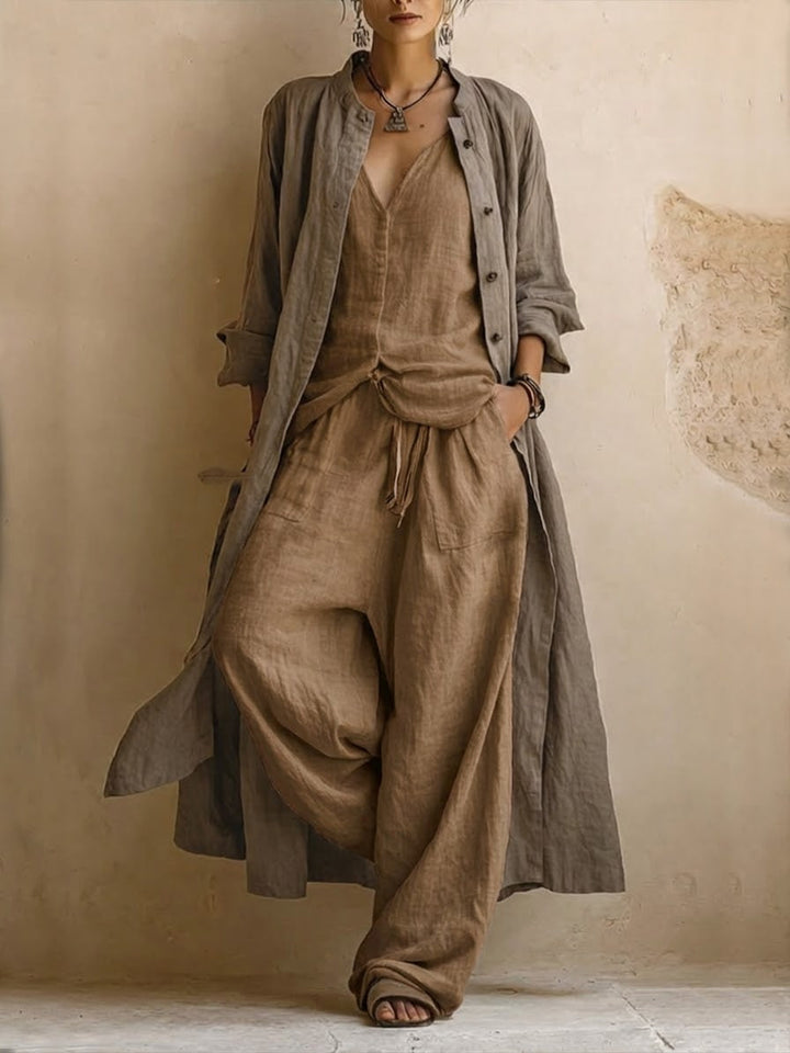 Sage | Three-Piece Duster Set