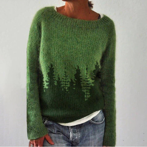 Retro Women's Sweater - Celeste