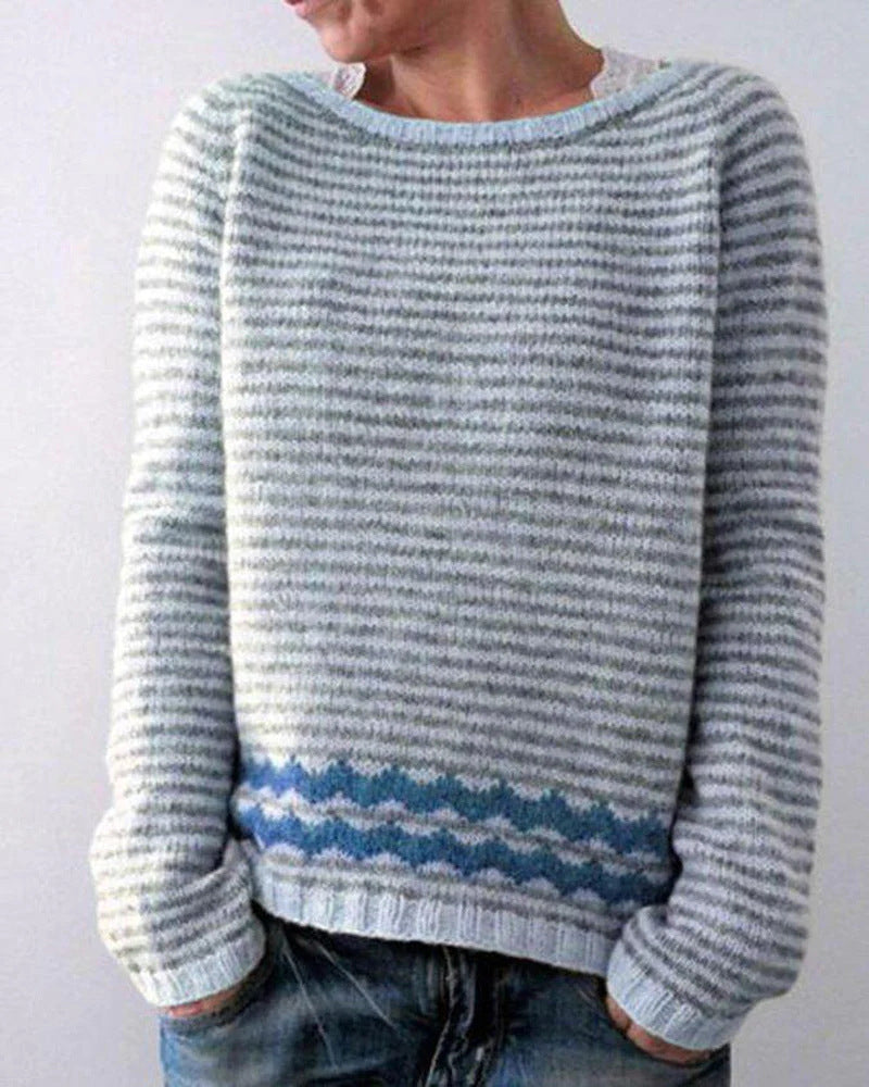 Retro Women's Sweater - Celeste