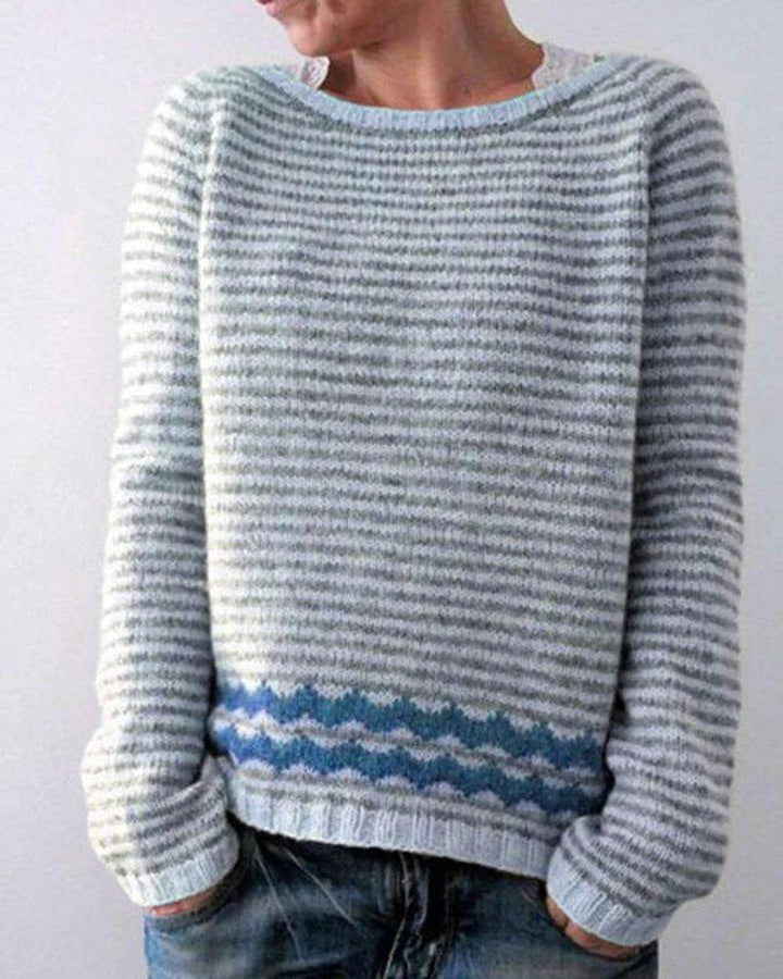 Retro Women's Sweater - Celeste