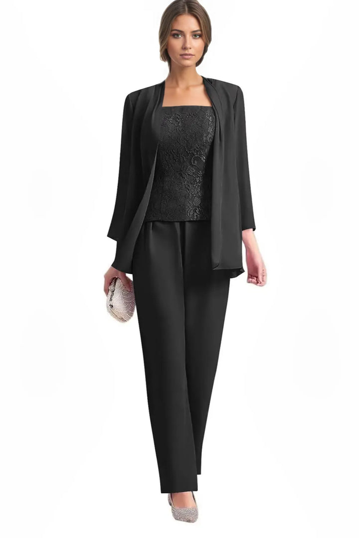 Elegant 3-Piece Formal Pant Suit