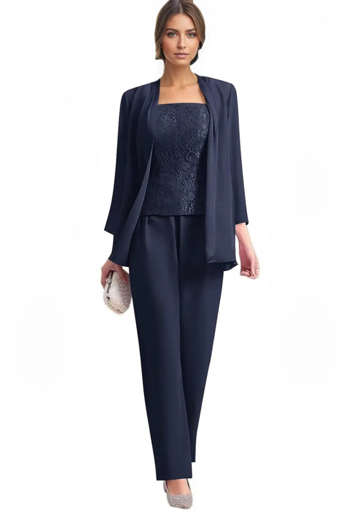 Elegant 3-Piece Formal Pant Suit