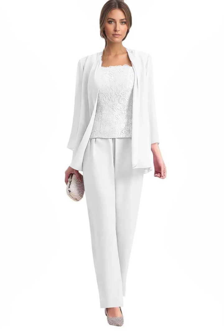 Elegant 3-Piece Formal Pant Suit