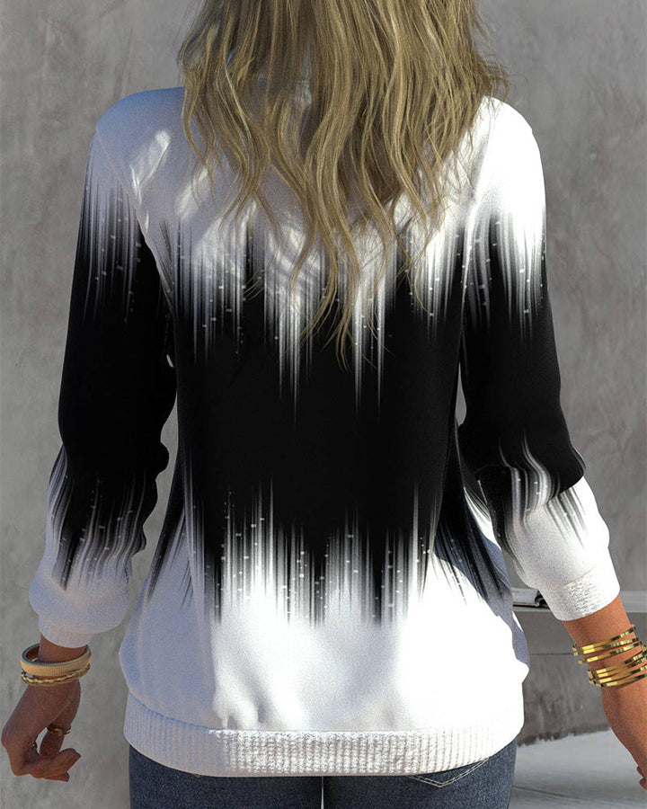Trendy Women's Sweater with Zip - Aurora
